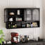 Armoire murale en verre 47,25 po à quatre portes (murale)