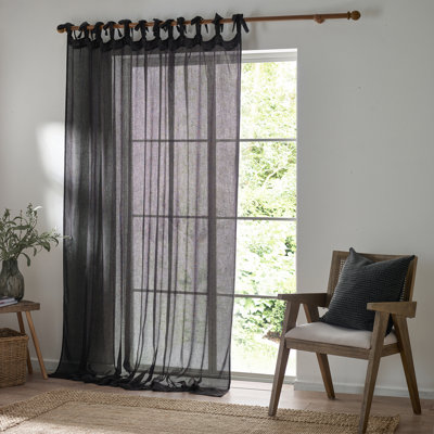 Nimbus Voile Sheer No Curtain Header Type Single Curtain Panel Panel