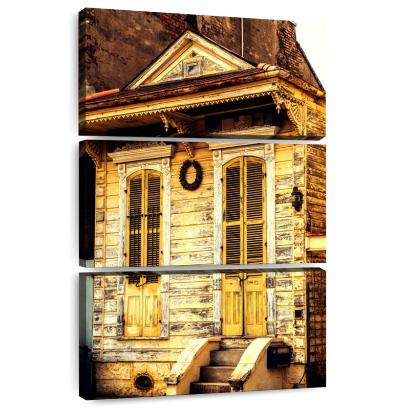 Lilie Yellow House à la Nouvelle-Orléans, H 50 po x l 32 po