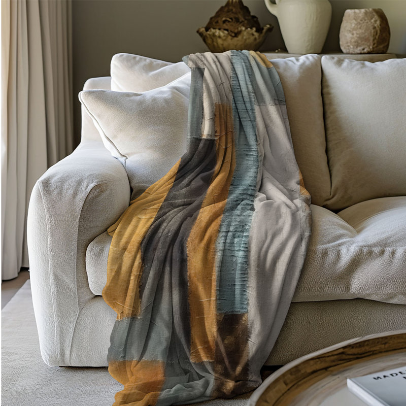 Jeté Azure Savanna Serenade - 1 pièce Sherpa Bl Premium, L 60 po x L 80 po