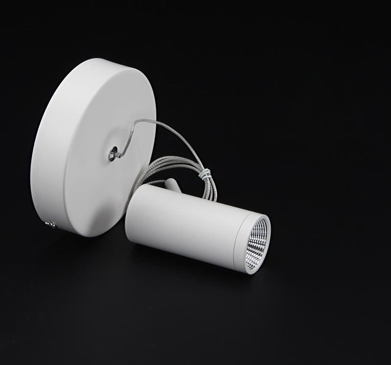 1 - Light White LED Cylinder Pendant