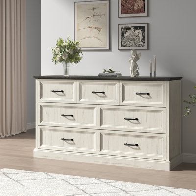 Commode 7 tiroirs pour chambre à coucher l 55 po