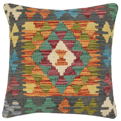 100% Wool Throw Square Pillow Cover & Insert