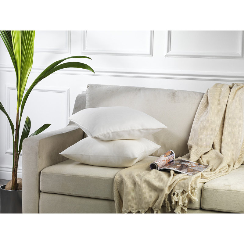 Housses de coussin décoratif, H 14 po x l 14 po, Blanc