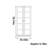 Light luxury unique design bookcase