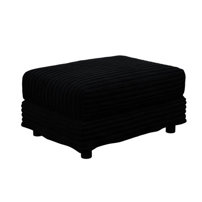Velours côtelé noir pour les salons et les espaces, combinez avec des canapés de 2, 3, 4 places, une zone de jeu, des chambres à coucher confortables et faciles à assembler, un coin de rangement,