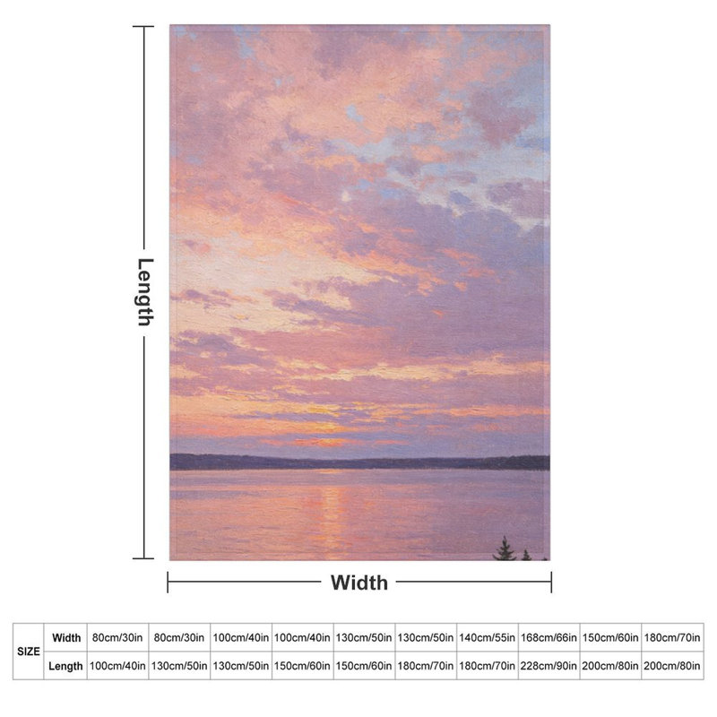 Jeté en flanelle de luxe Sunset_1 rose, couverture douce et chaude pour le canapé-lit du salon, 40 po x 50 po