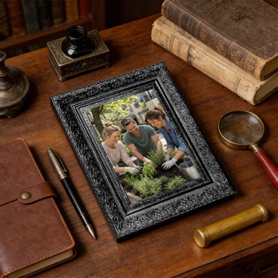 Black 1PC 5" x 7" Clean Line Picture Frame with Plexiglass Front