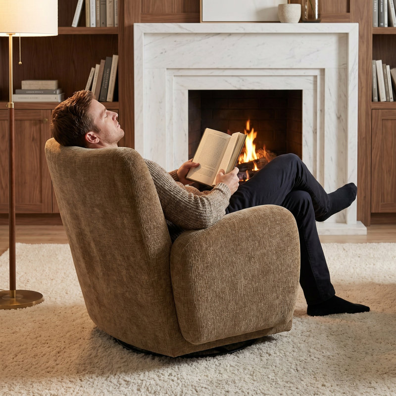 Fauteuil d'appoint pivotant à 360 °, Grey