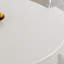 Table de salle à manger de style minimaliste blanc pur-109000283
