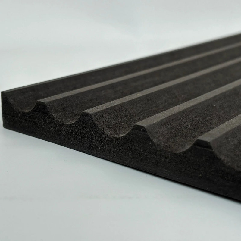 Black Fluted Wall Panels