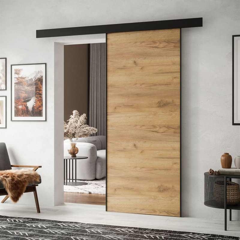 HINOKI Sliding Doors, 96 cm, Craft Golden Oak