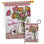 Bouquet de fleurs de 2 côtés 40 x 28 po mère day bouquet ensemble de drapeau