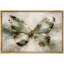 Magnifique papillon vert, art floral abstrait, impression sur toile giclée sur toile encadrée-126031749-126031750