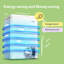 Living And Home 0.099m³ L Freestanding Mini Fridge with Freezer-100036300
