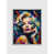 Cadre flottant blanc
