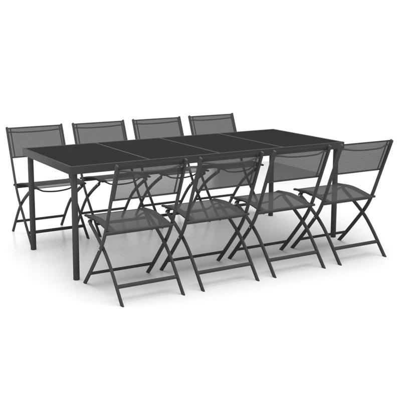 Ensemble de salle à manger rectangulaire pour 8 personnes 51,2 po Adina