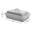 Le Creuset Heritage Stoneware 4 Qt. Rectangular Casserole with Lid-88469480