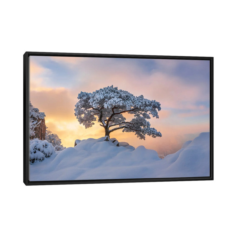 Cold Loner by Jaeyoun Ryu - Floater Frame Print on Canvas, 101.6 cm H x 66.04 cm W, Black