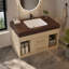 Ensemble de meuble-lavabo mural flottant 29,9 po-135276513