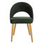 Chaise d'appoint rembourrée en velours Ambry-2029078215