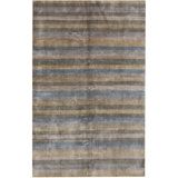 Ecco Gabeh Wool Striped Area Rug in Olive/Gray