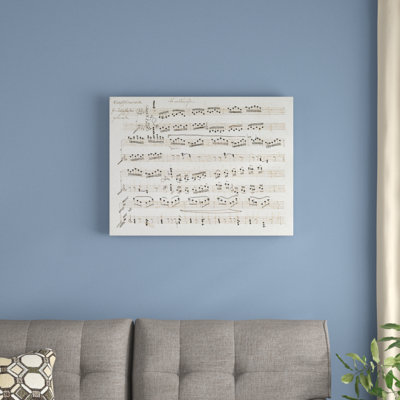 " Manuscript Of The Second And Third Movements, Piano Sonata In E Flat " by Ludwig Van Beethoven