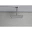 Puissante pomme de douche à pluie - acier inoxydable, autonettoyante, nickel brossé, chute d'eau en acier effet pluie, carré de 10 po-120951956