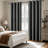 Grommet Top Blackout Room Darkening Curtains, Solid Thermal Insulated Polyester Window Curtain Set, 2 Panels-264609303-264609301-259254592