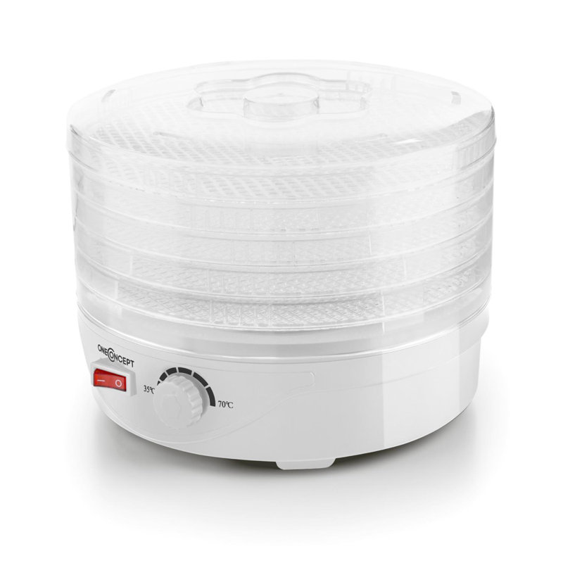 OneConcept 250W Food Dehydrator, White