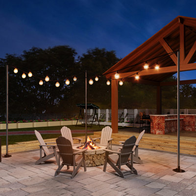 6 Pack String Light Pole