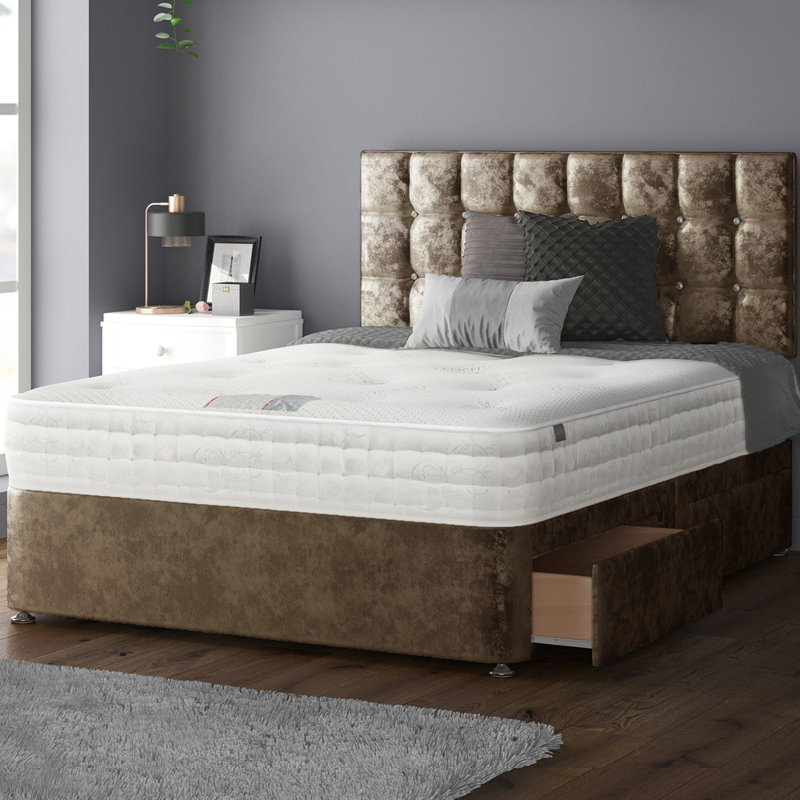 Rochester Upholstered Headboard, Double (4'6), Truffle