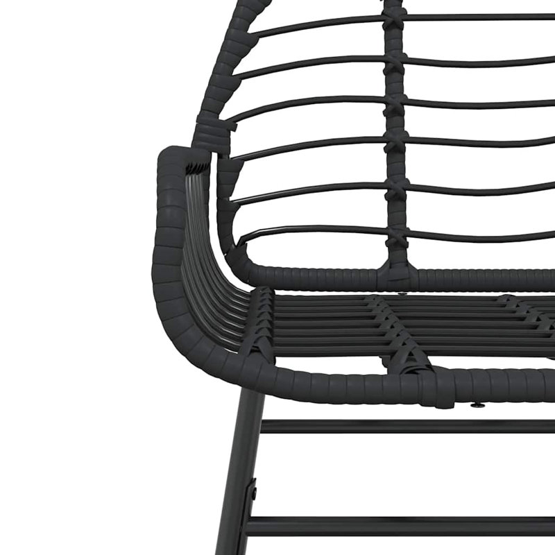 Garden Dining Set Brown And Black, 2, Black