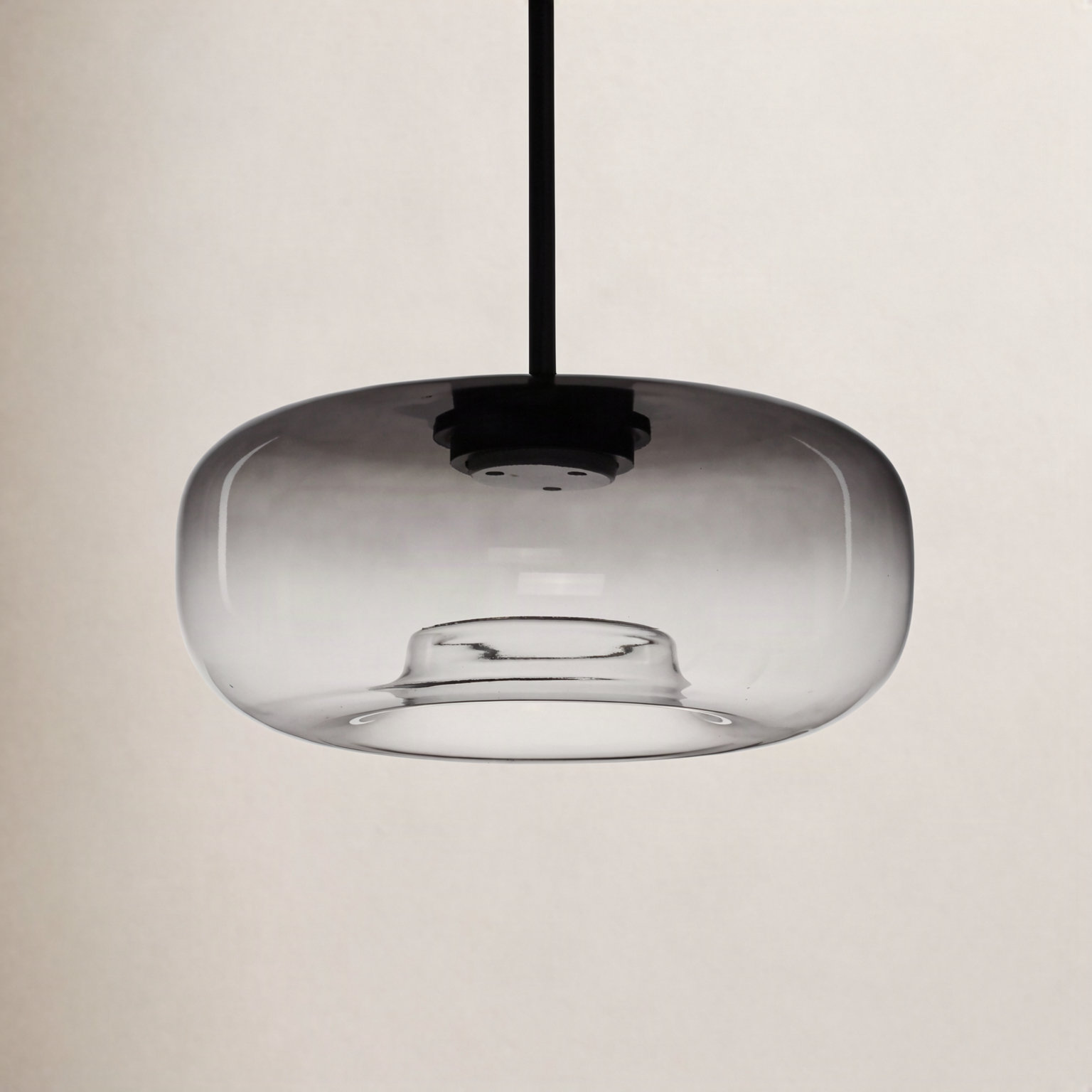 Daysy Single Light Glass Steel Dimmable Pendant