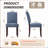 Upholstered Parsons Dining Chairs, Linen Side Chair-165713899
