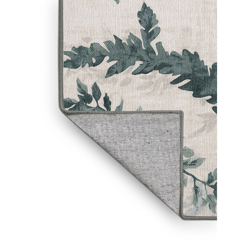Machine Washable Gray Area Rug, Square 8'