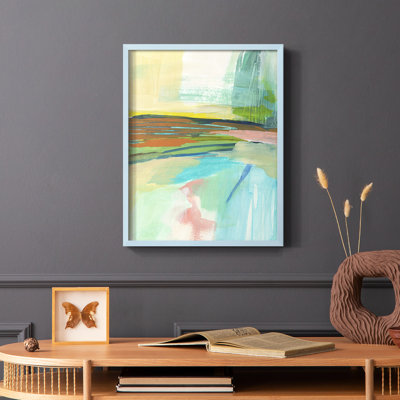 Radiant Horizon IV Framed Print - Solid Wood