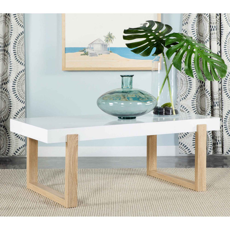 Table basse de salon avec base luge Gwen