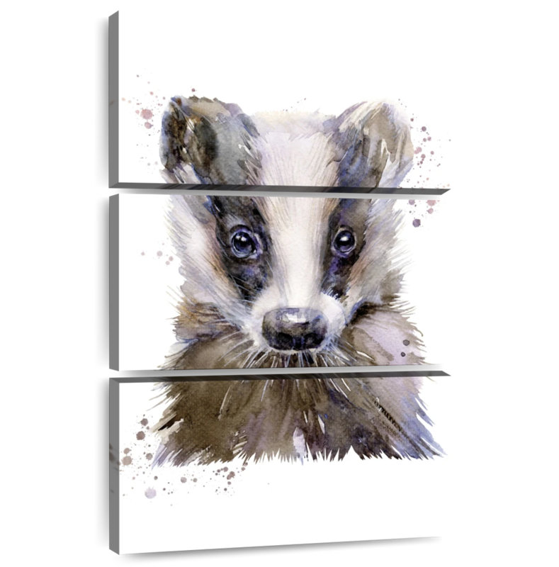 Brampt Badger Portrait, 38" H x 24" W