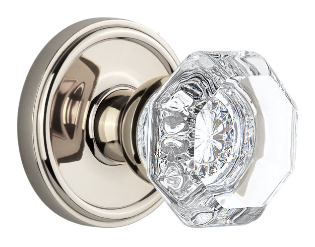 Rosace Grandeur Georgetown, Nickel poli, Inactif double, N/A
