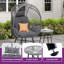 Chaise Egg avec table de bout-804411602