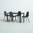 Ally 5 - Piece Glass Top Dining Set