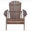 Foldable Acacia Wood Adirondack Chair – Traditional Slats, Wide Armrests, Rustic Outdoor Design, Easy Storage-205424231