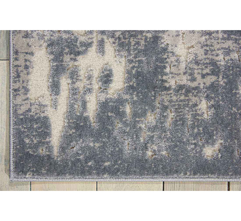 Gleam Area Rug in Slate Gray/Ivory, Rectangle 5'3" x 7'3"