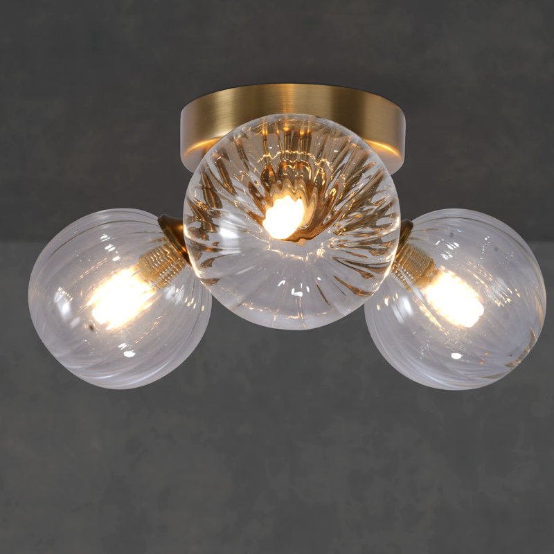 Plafonnier encastré 3 lumières 13,4 po Modern