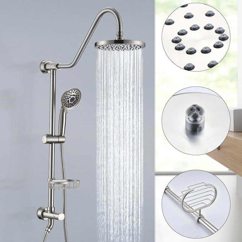 All-In-One Kit with Rough in-Valve, Brushed Nickel