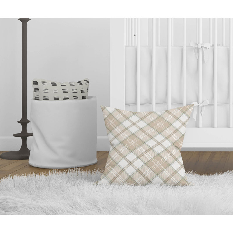 Coussin Diamond, H 20 po x l 20 po, Tanné