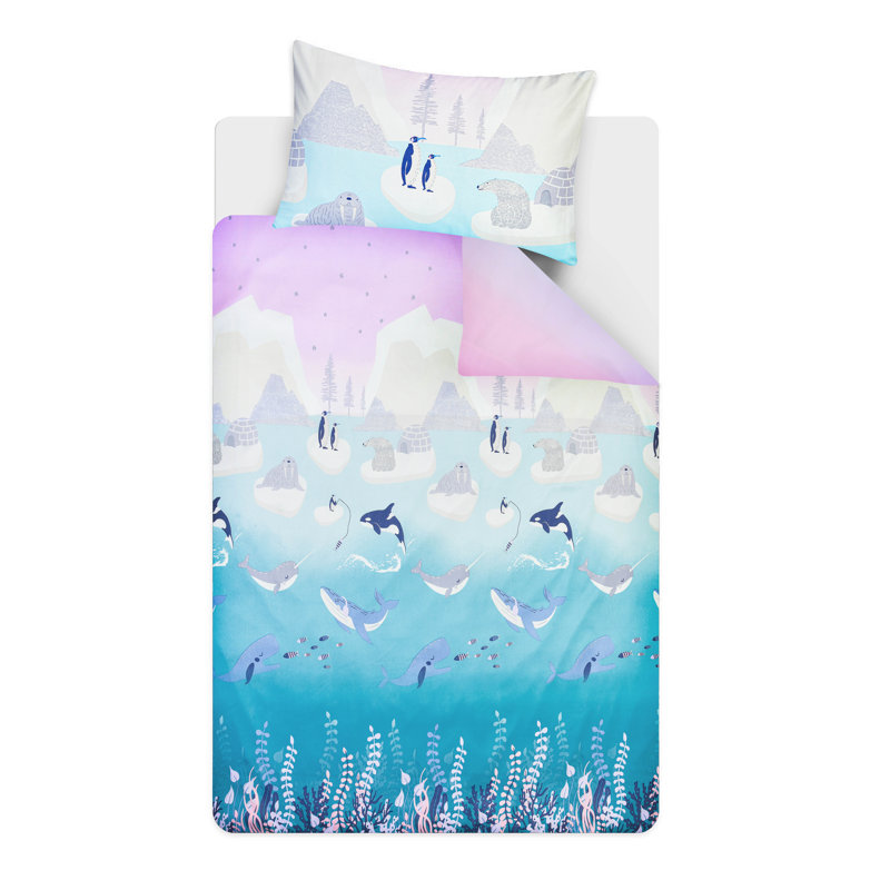 Artic Animals Complete Set, Double Duvet Cover Set, 4