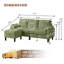 Darlyene Corduroy  79.32" Wide Reversible Sofa & Chaise with Ottoman-781833042