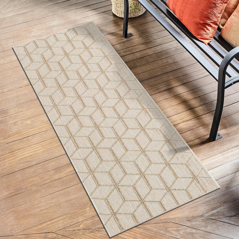 Indoor/Outdoor Trellis Area Rug, Runner 2' x 8'